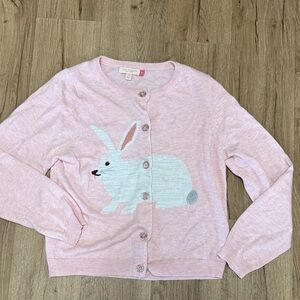 Pink Chicken Bunny Cardigan Size 12Y EUC
